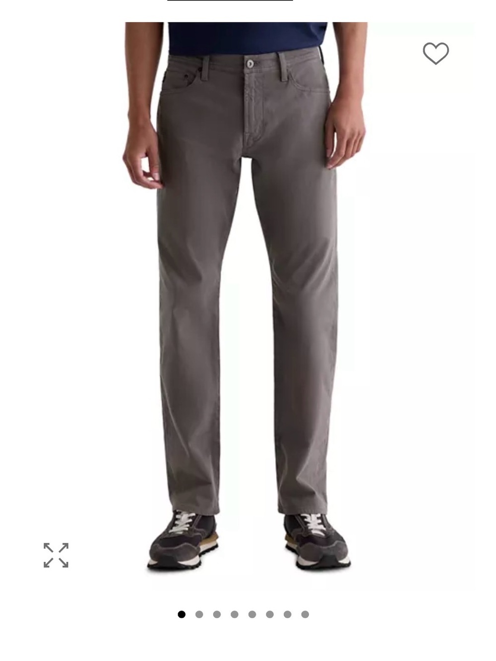 AG Adriano Goldschmied Men’s Straight Jeans in Gray